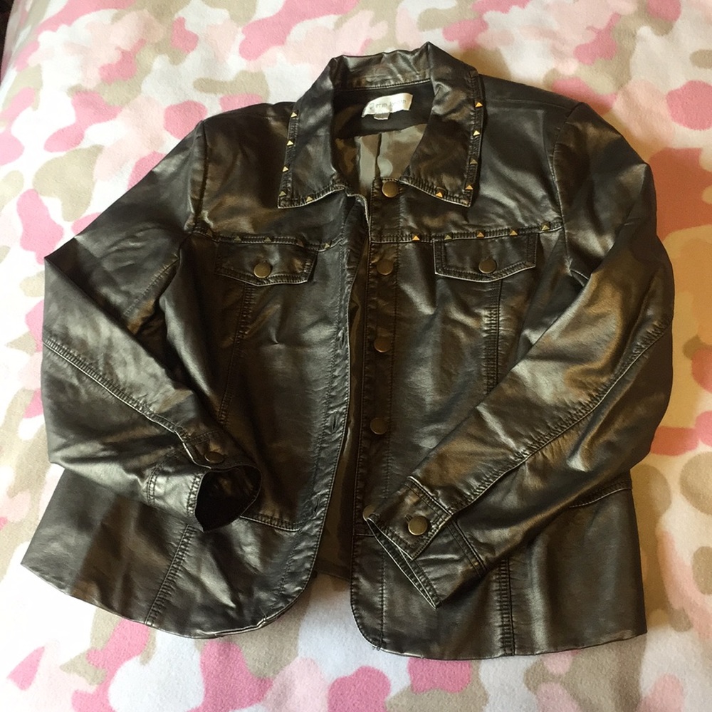 Faux leather jacket